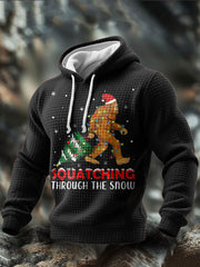Men's Funny Bigfoot Christmas Printed Hoodie