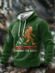 Men's Funny Bigfoot Christmas Printed Hoodie