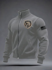 Men's Armor Of God Printed Zip-up Jacket