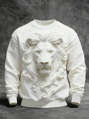 Men's Animal Art Crew Neck Sweatshirt