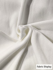 Women's Lovely Cats V-Neck Ribbed Top