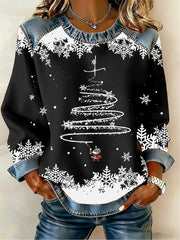 Women's Christmas Print Casual Top