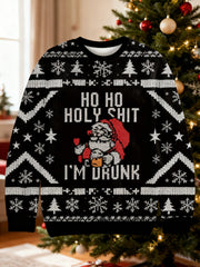 Men's Funny Christmas Santa Claus Christmas Ugly Sweatshirt