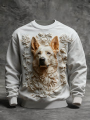 Men's Animal Art Crew Neck Sweatshirt