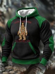 Men's Funny Bigfoot Christmas Printed Hoodie