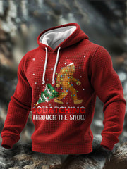 Men's Funny Bigfoot Christmas Printed Hoodie
