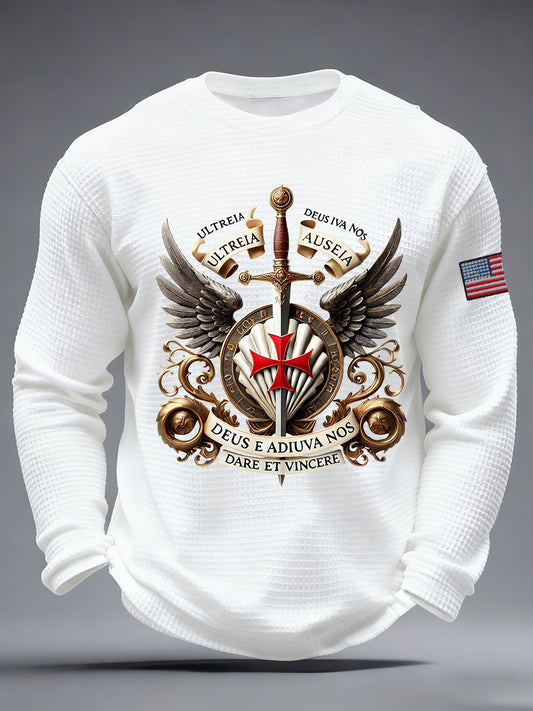 Men's Armor Of God Waffle Long Sleeve T-Shirt