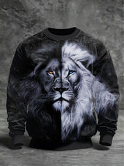 Men's Animal Art Crew Neck Sweatshirt