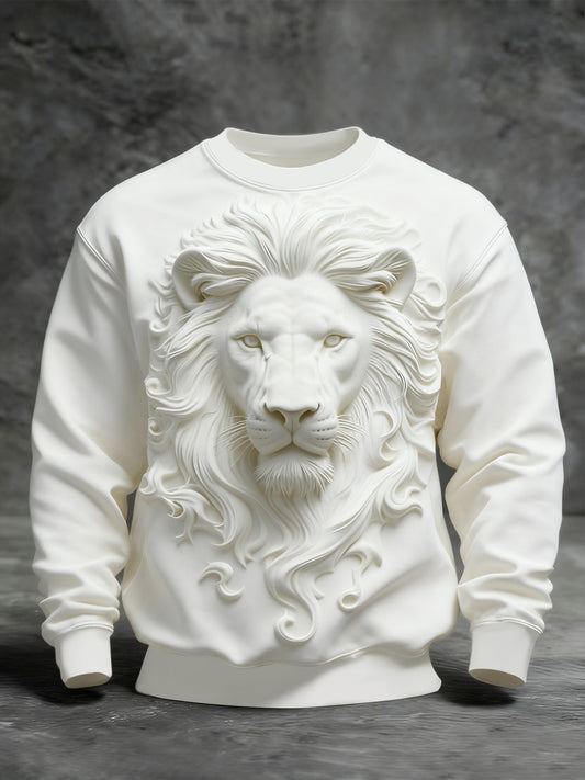 Men's Animal Art Crew Neck Sweatshirt