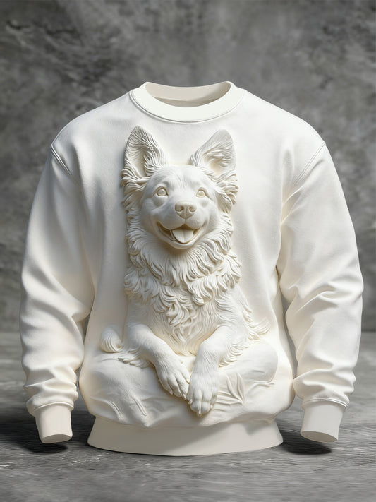 Men's Animal Art Crew Neck Sweatshirt