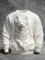 Men's Animal Art Crew Neck Sweatshirt