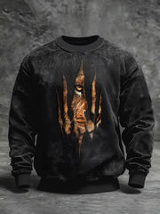 Men's Animal Art Crew Neck Sweatshirt