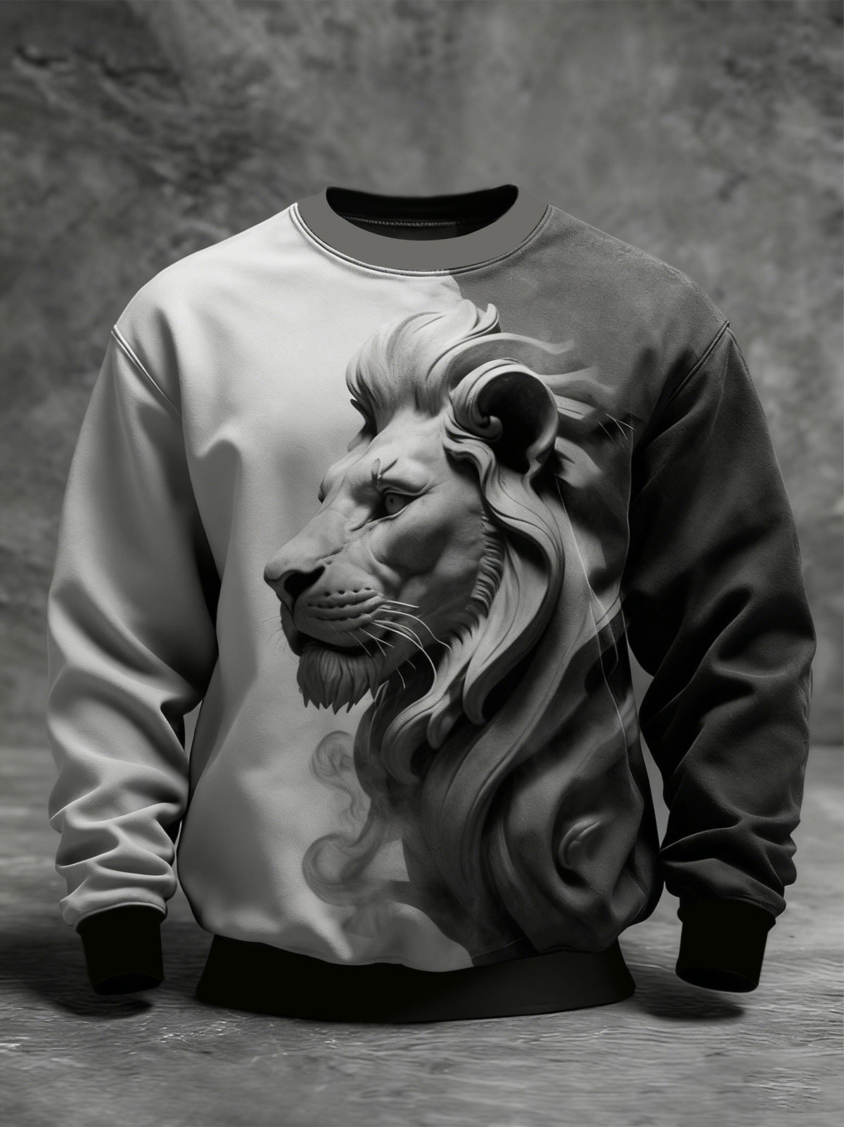 Men's Animal Art Crew Neck Sweatshirt