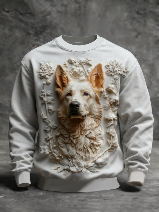 Men's Animal Art Crew Neck Sweatshirt