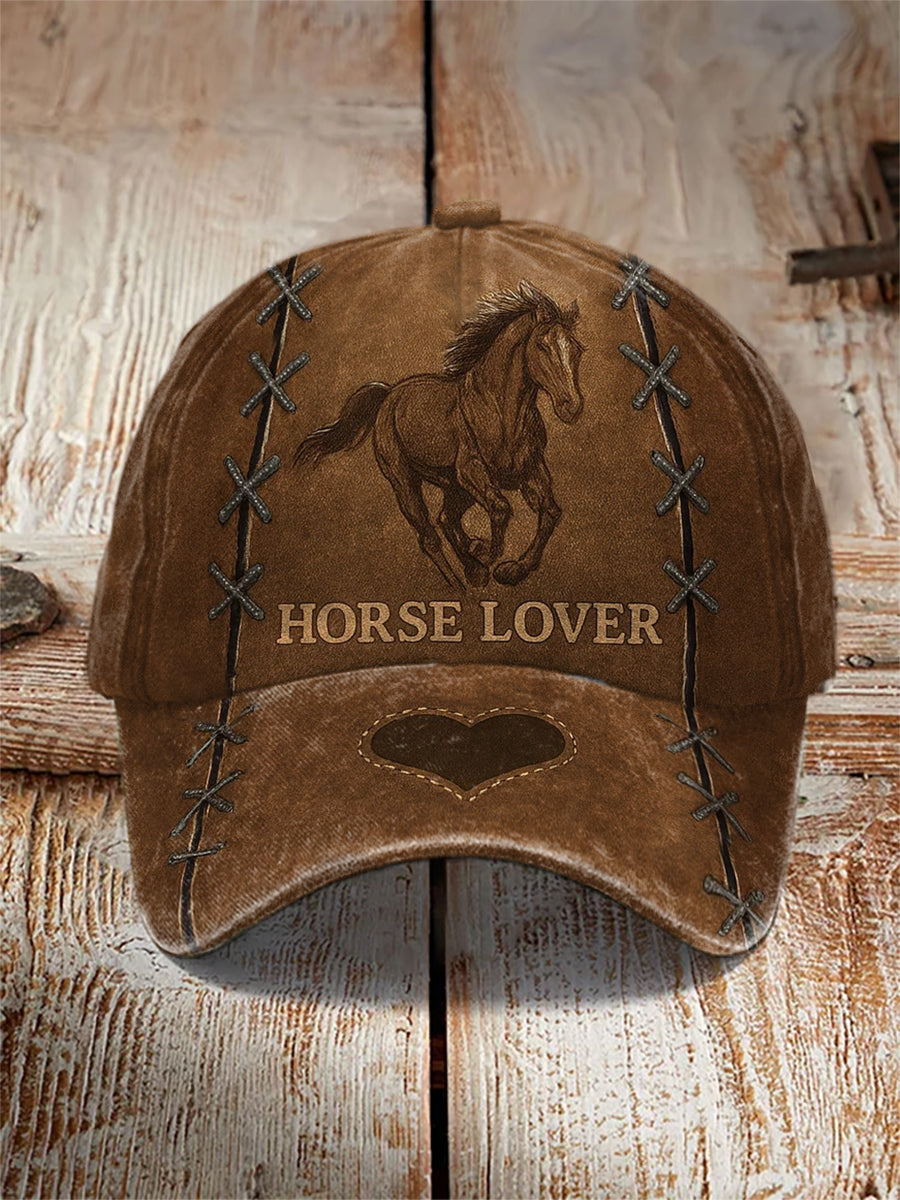 Horse Art Print Casual Unisex Hat