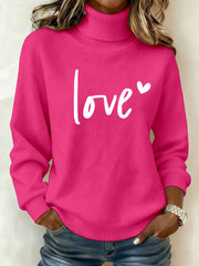 Women's LOVE Print Casual Top