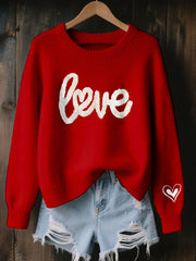 Women's LOVE Print Casual Top