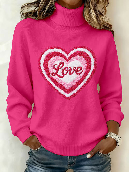 Women's LOVE Print Casual Top