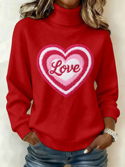 Women's LOVE Print Casual Top