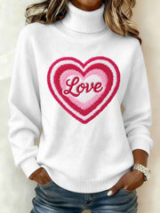 Women's LOVE Print Casual Top