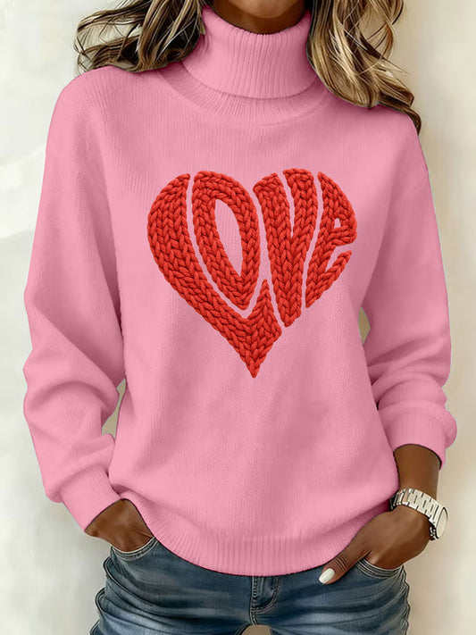 Women's LOVE Print Casual Top