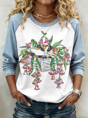 Women's Cat Print Sweatshirts