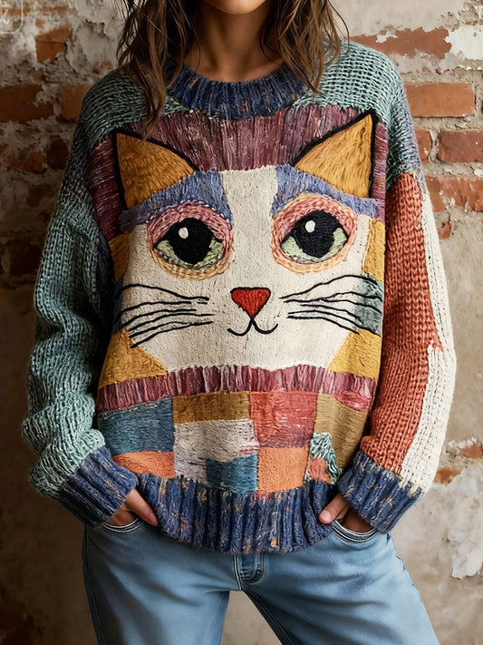 Women's Cat Floral Tops